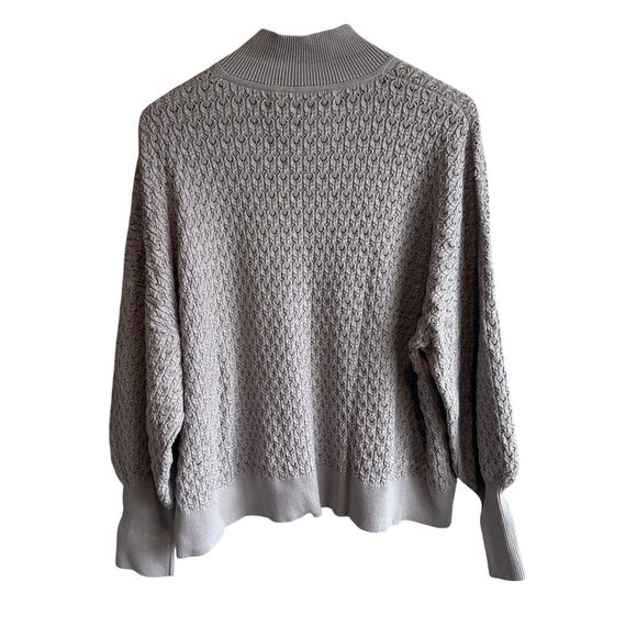 I Love Mr. Mittens Cotton Lace Polo Sweater Stone Grey XS/S - Picture 4 of 9